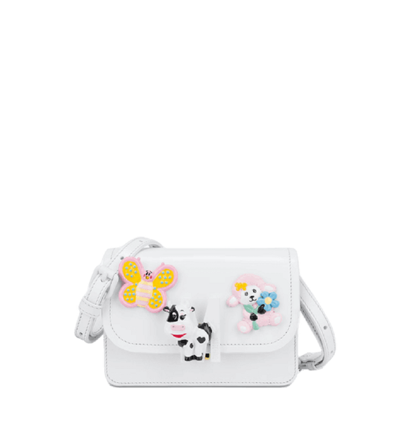  Túi Nữ Moschino M Animal Patches Shoulder Bag 'White' 