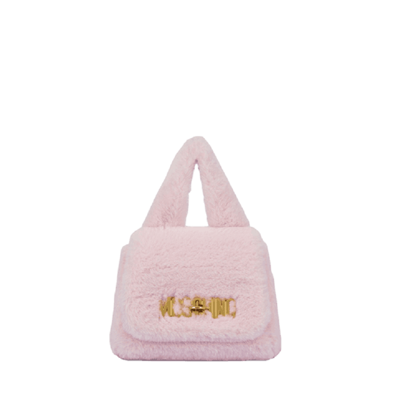  Túi Nữ Moschino Small Logo Furry Bag 'Confetti Pink' 