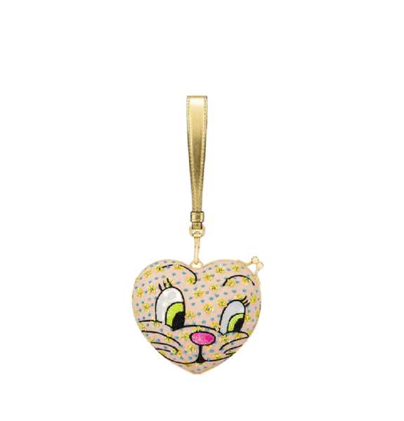  Túi Nữ Moschino Cat Embroidery Heart Bag 'Pale Pink' 