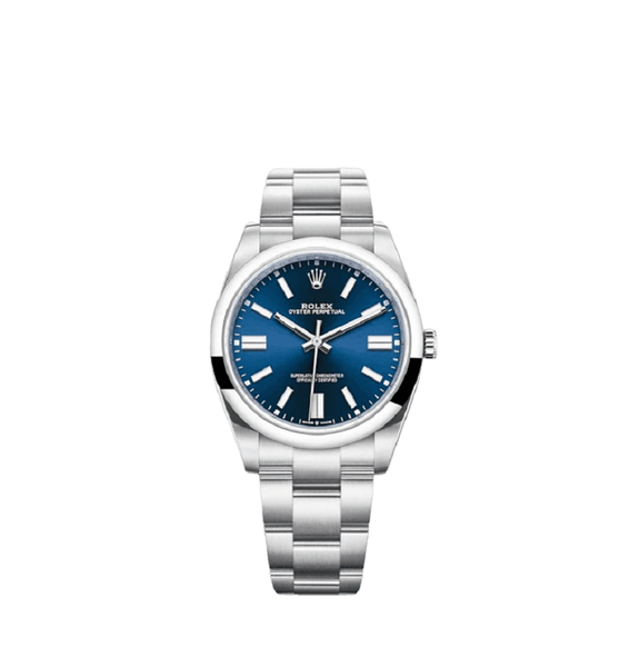  Đồng Hồ Nam Rolex Oyster Perpetual 41 Bright Blue 
