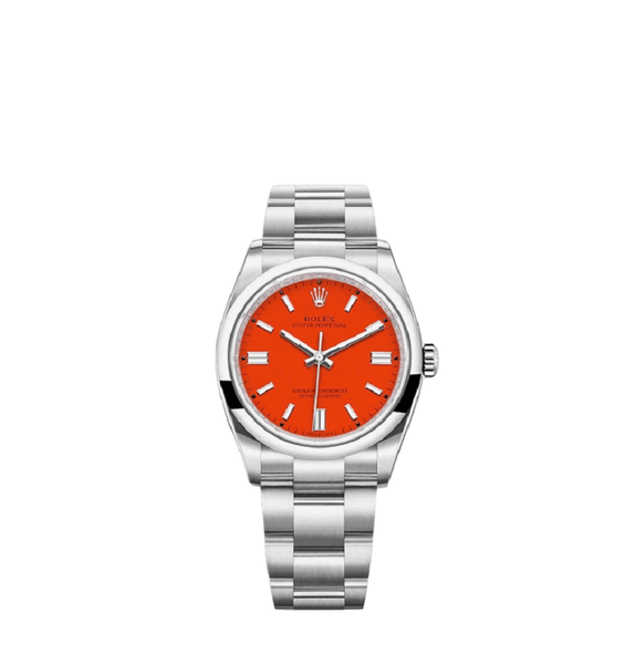  Đồng Hồ Nam Rolex Oyster Perpetual 36 Coral Red 