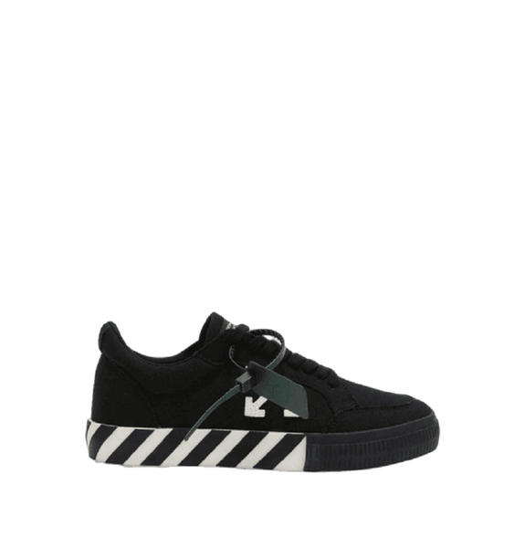  Giày Off-White Nam Low Vulcanized Canvas 'Black' 
