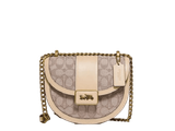  Túi Nữ Coach Ladies Alie Saddle Bag In Signature Jacquard 'White' 