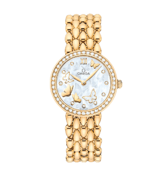  Đồng Hồ Omega De Ville Prestige Quartz Diamond 'Gold' 