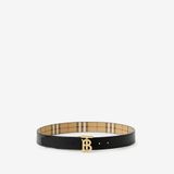  Thắt Lưng Nam Burberry Thin Reversible Check TB Belt 'Beige' 