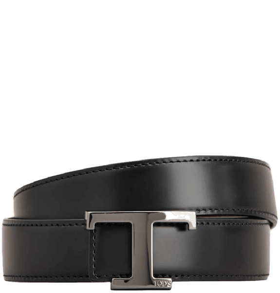  Thắt Lưng Nam Tod's T Timeless Reversible Belt Leather 'Black Burgundy' 