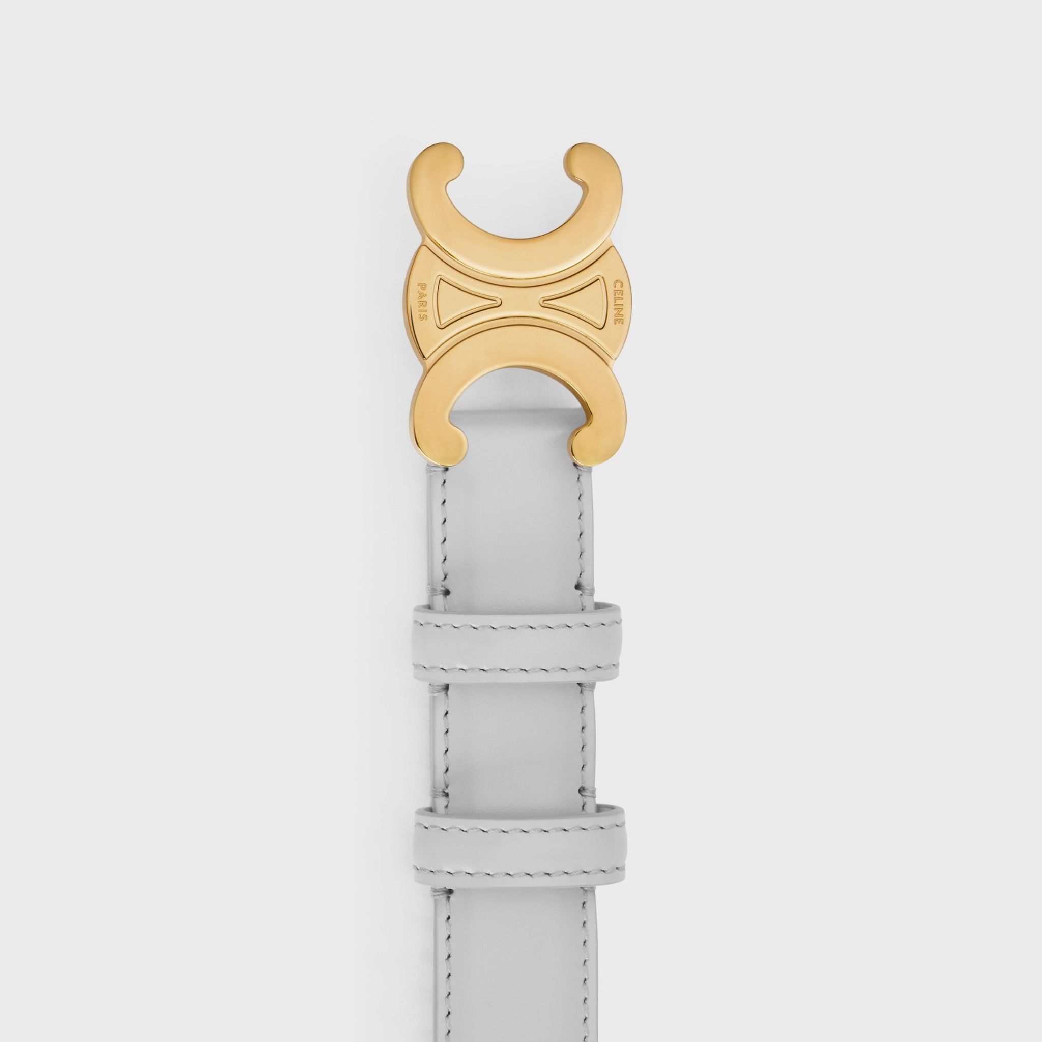  Thắt Lưng Nữ Celine Medium Triomphe Belt 'Cloudy Grey' 