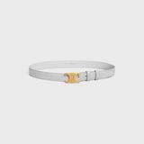  Thắt Lưng Nữ Celine Medium Triomphe Belt 'Cloudy Grey' 