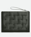  Túi Nam Bottega Veneta Cassette Large Flat Pouch 'Green' 