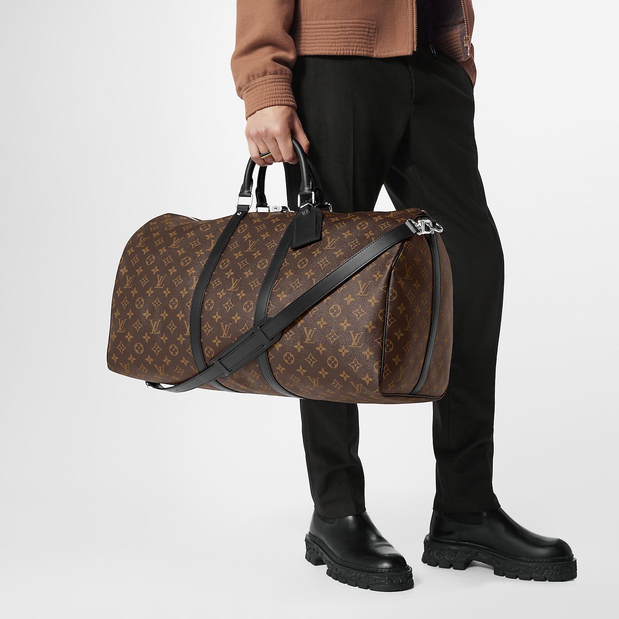 Túi Keepall Bandoulière 55 Monogram Macassar  Dịch vụ cá nhân hóa  LOUIS  VUITTON