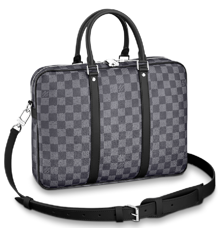 Túi Nam Louis Vuitton Porte-documents Voyage 'Damier Graphite