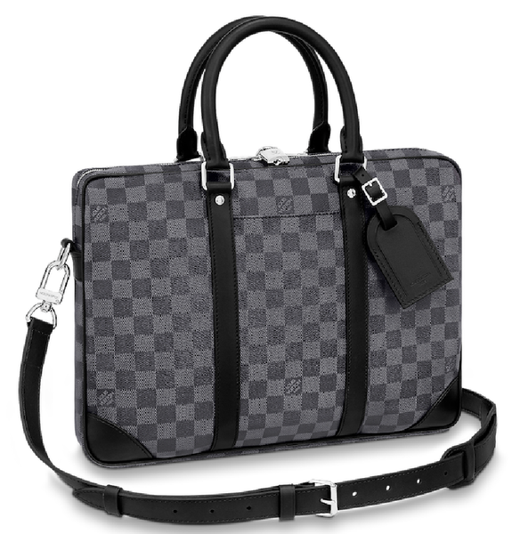  Túi Nam Louis Vuitton Porte Documents Voyage Nm Briefcase 'Grey' 