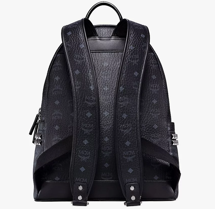  Balo Nam MCM Stark Side Studs Backpack Visetos 'Black' 