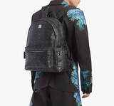  Balo Nam MCM Stark Side Studs Backpack Visetos 'Black' 