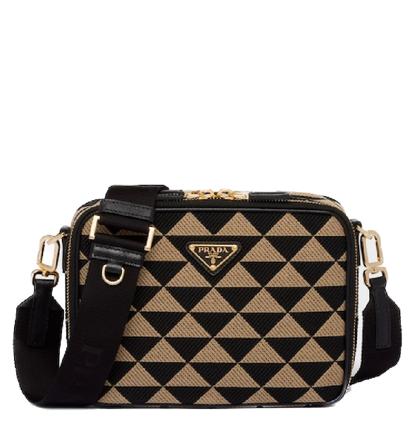  Túi Nam Prada Symbole Crossbody 'Black Beige' 