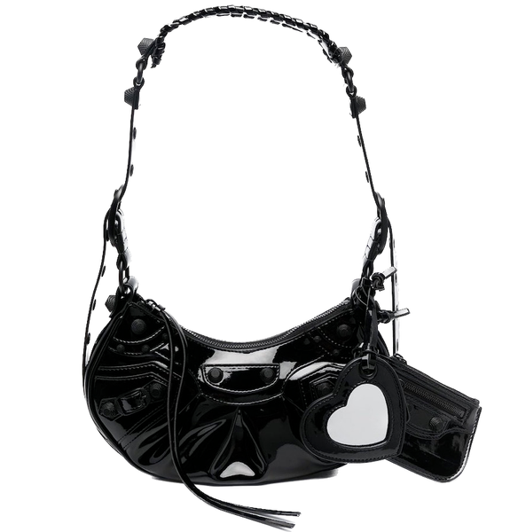  Túi Nữ Balenciaga XS Le Cagole Faux Shoulder Bag 'Black' 