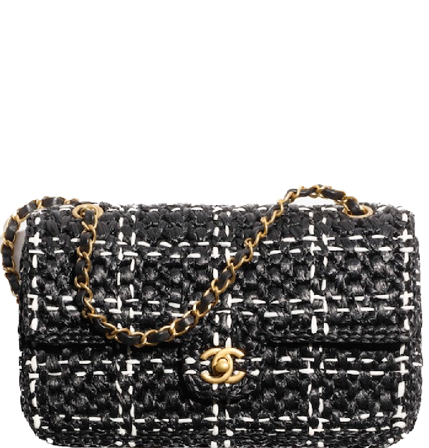 Túi Nữ Chanel Raffia Effect Braided 'Black White' AS2579-B10621-NN547 –  LUXITY
