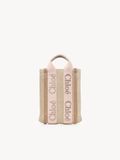  Túi Nữ Chloe Mini Woody North South Tote Bag 'Beige' 