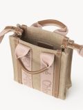  Túi Nữ Chloe Mini Woody North South Tote Bag 'Beige' 