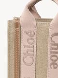  Túi Nữ Chloe Mini Woody North South Tote Bag 'Beige' 