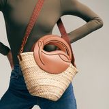  Túi Nữ Christian Louboutin Biloumoon Basket Small 'Cuoio' 