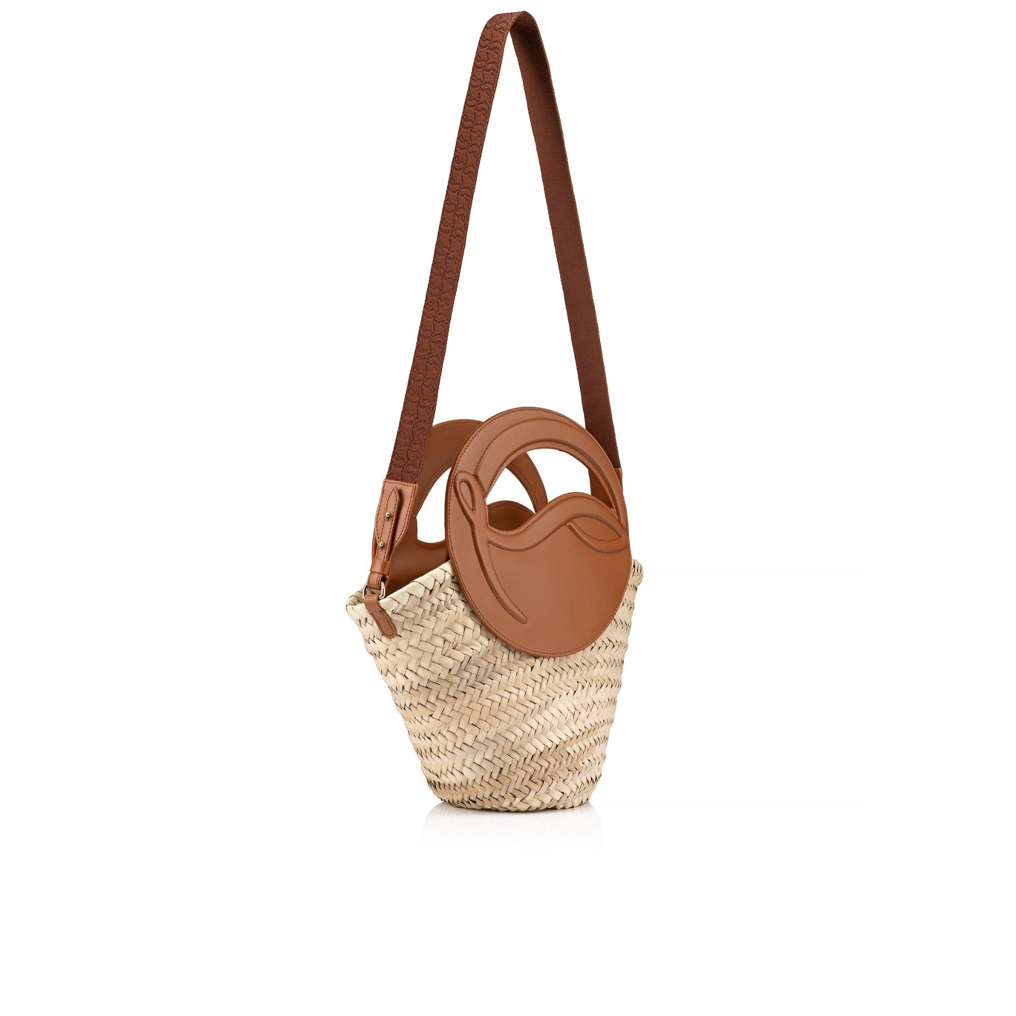  Túi Nữ Christian Louboutin Biloumoon Basket Small 'Cuoio' 