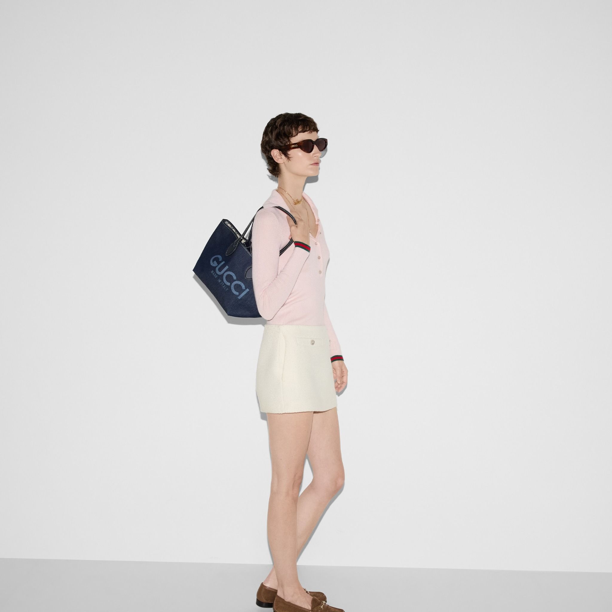  Túi Nữ Gucci Totissima Small Reversible Tote 'Blue' 