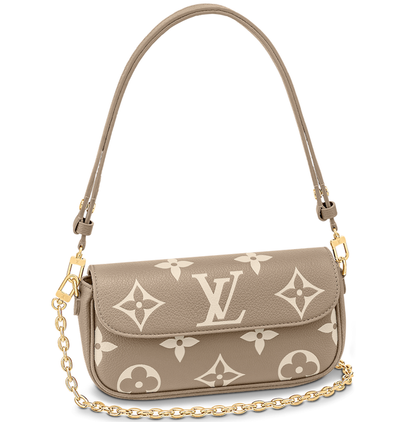  Túi Nữ Louis Vuitton Ivy Wallet On Chain Bag 'Tourterelle Grey Cream' 