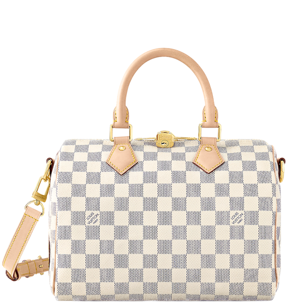  Túi Nữ Louis Vuitton Speedy Bandouliere 25 Damier Azur 'Cream' 