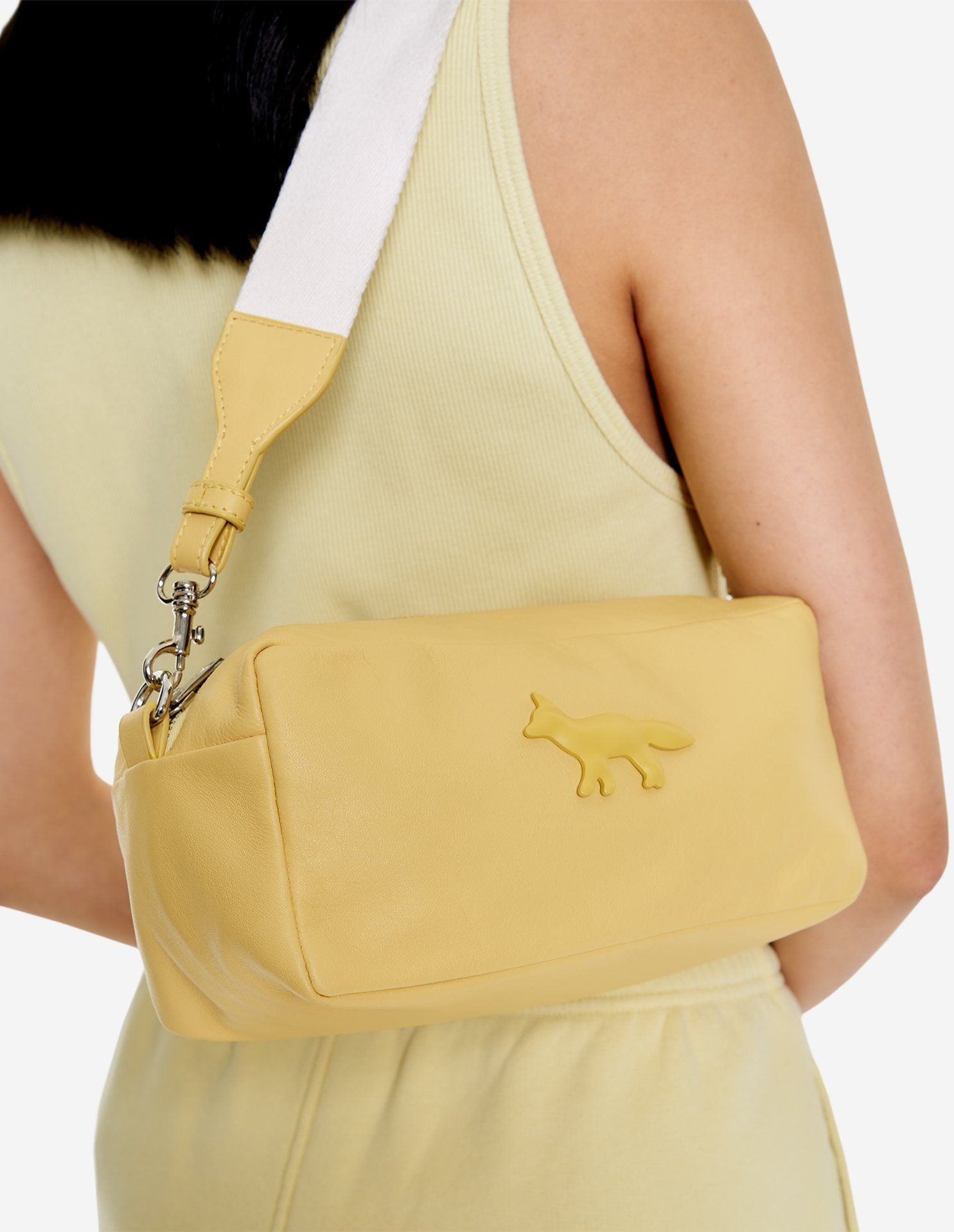  Túi Nữ Maison Kitsune Cloud Trousse Bag 'Lime Green' 