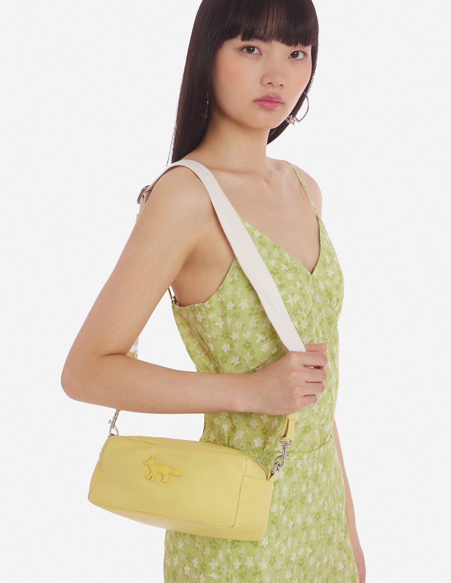  Túi Nữ Maison Kitsune Cloud Trousse Bag 'Lime Green' 