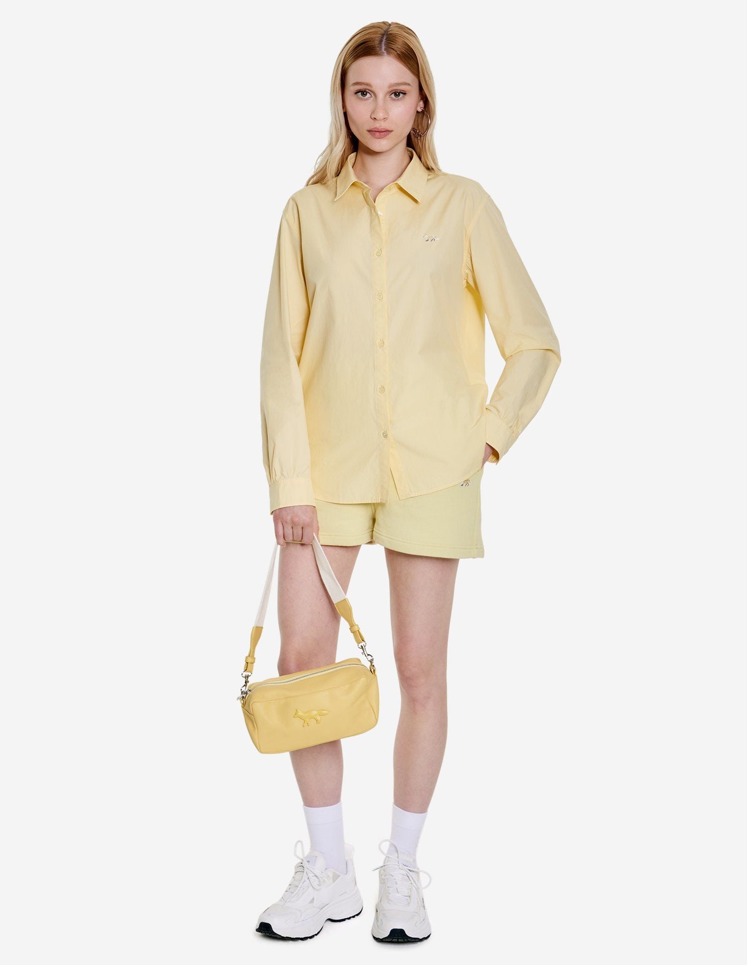  Túi Nữ Maison Kitsune Cloud Trousse Bag 'Lime Green' 