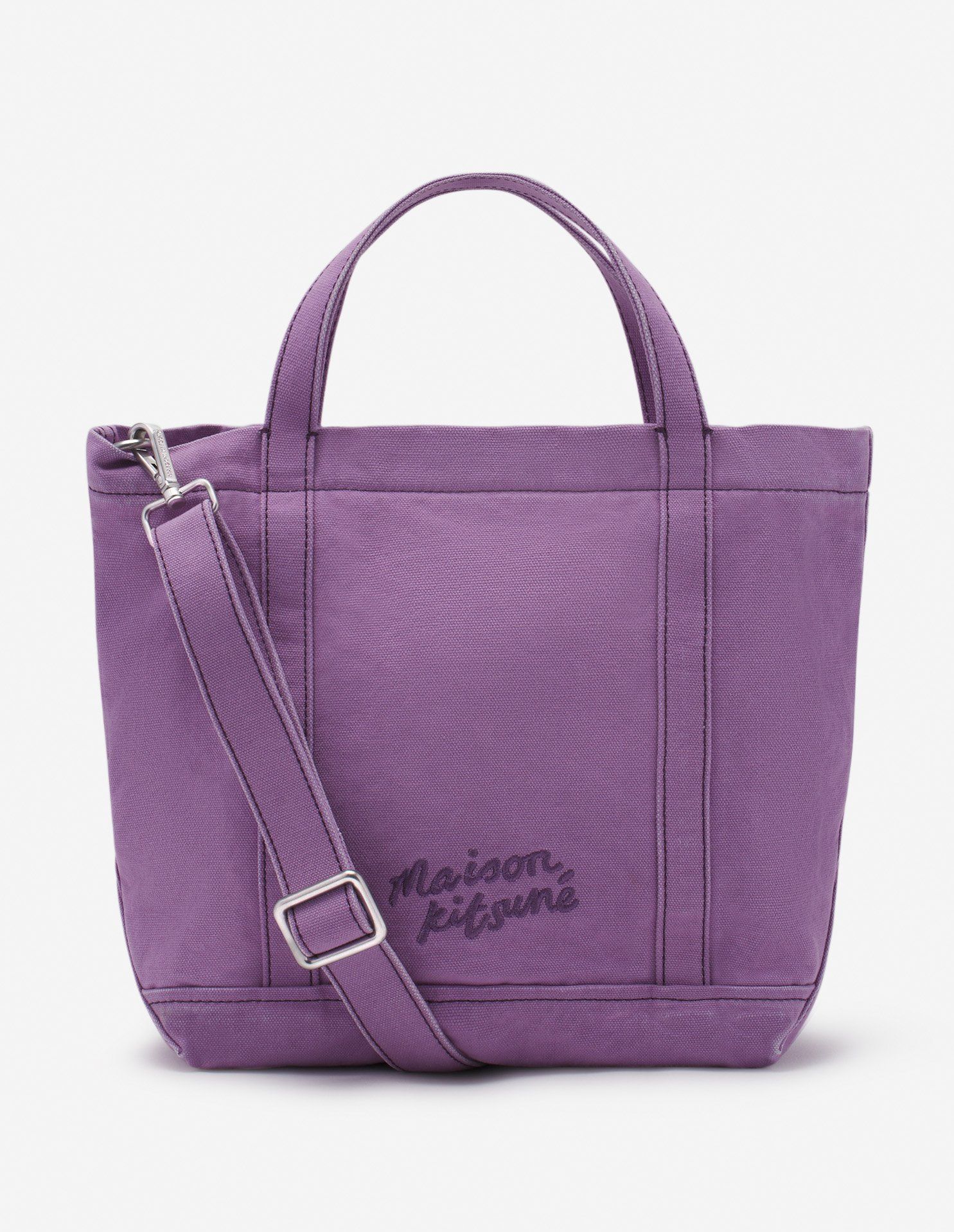  Túi Nữ Maison Kitsune Fox Head Small Tote 'Lilac' 