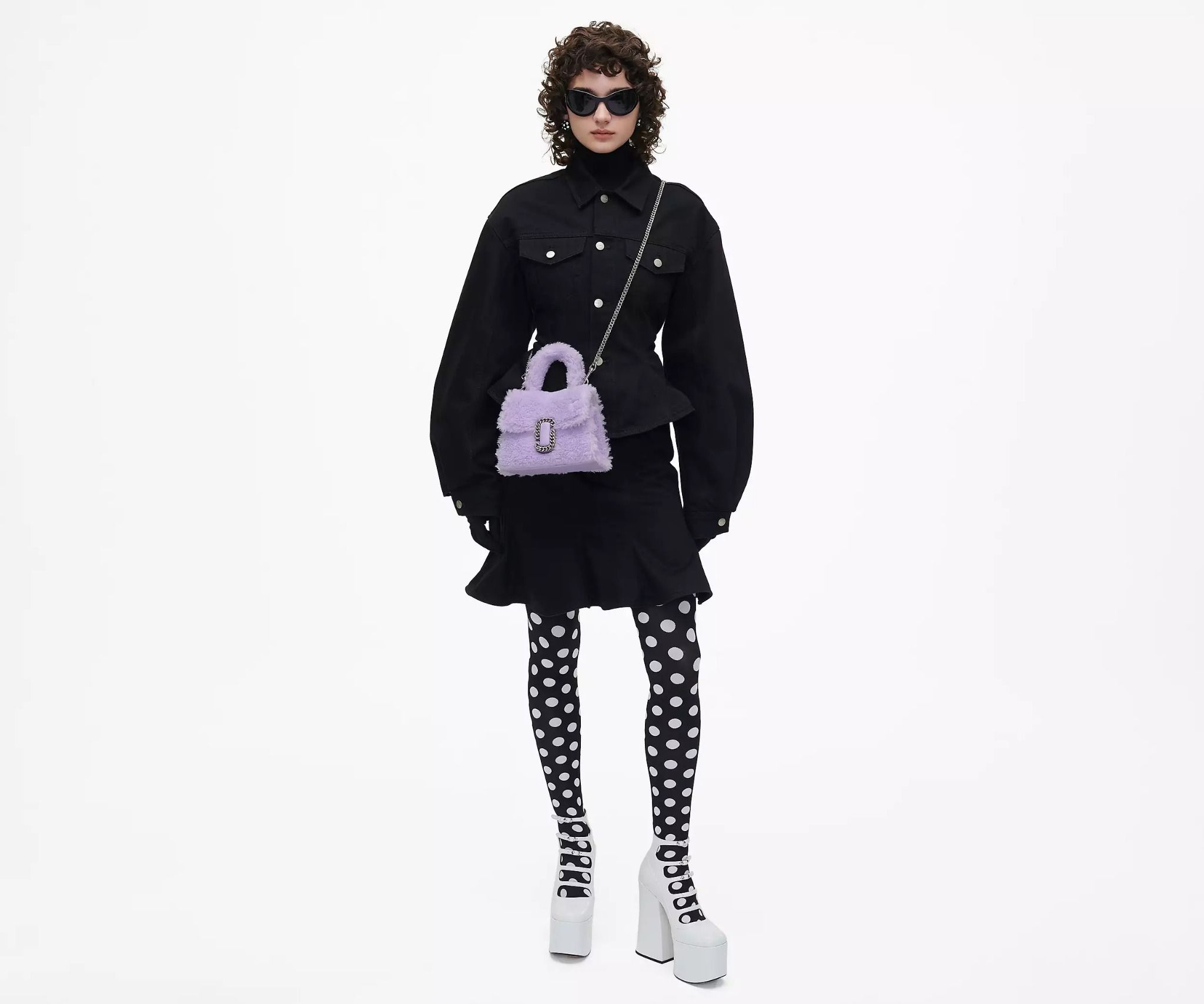  Túi Nữ Marc Jacobs Teddy St. Marc Mini Top Handle 'Lilac' 