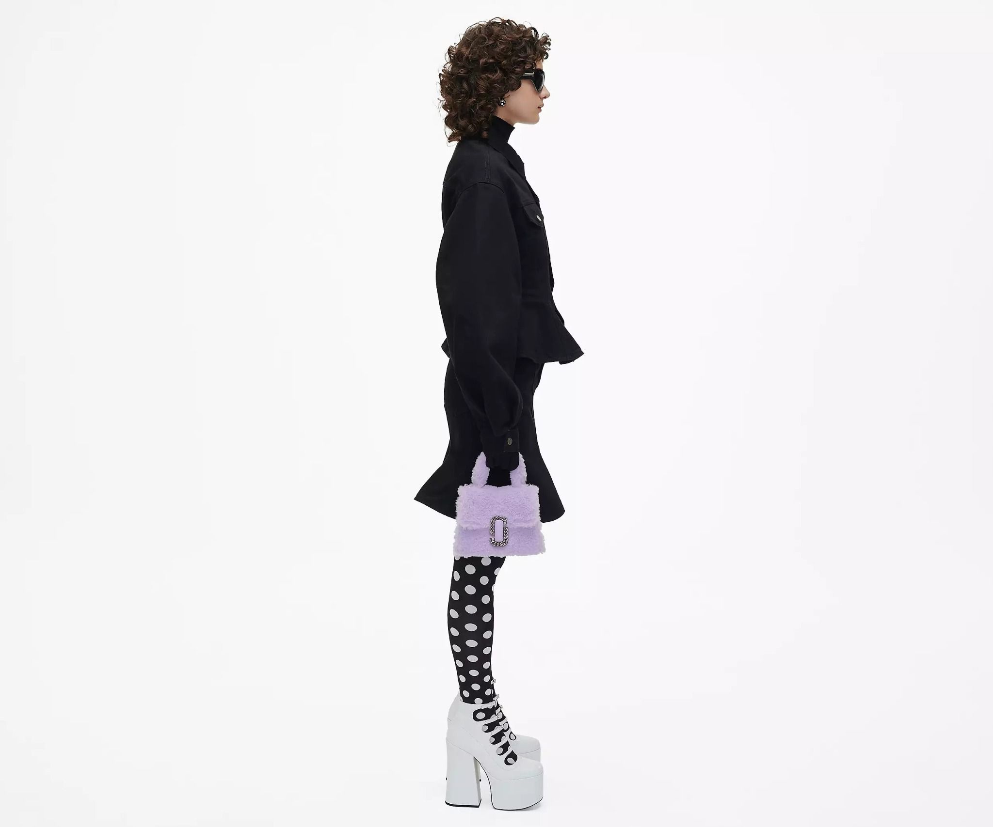  Túi Nữ Marc Jacobs Teddy St. Marc Mini Top Handle 'Lilac' 