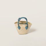  Túi Nữ Miu Miu Woven Fabric Handbag 'Natural' 