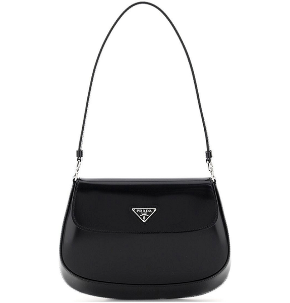  Túi Nữ Prada Cleo Brushed Leather Shoulder Bag 'Black' 