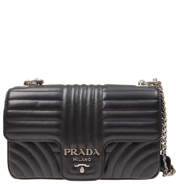  Túi Nữ Prada Diagram Leather Shoulder 'Black' 