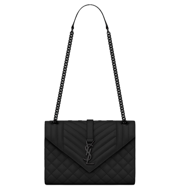  Túi Nữ Saint Laurent Envelope Medium In Grain De Poudre 'Black' 