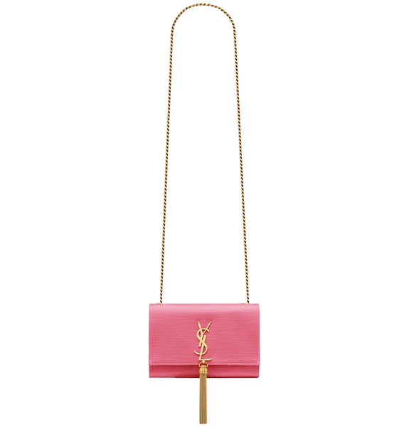  Túi Nữ Saint Laurent Kate Small Tassel In Satin 'Coral Rose' 