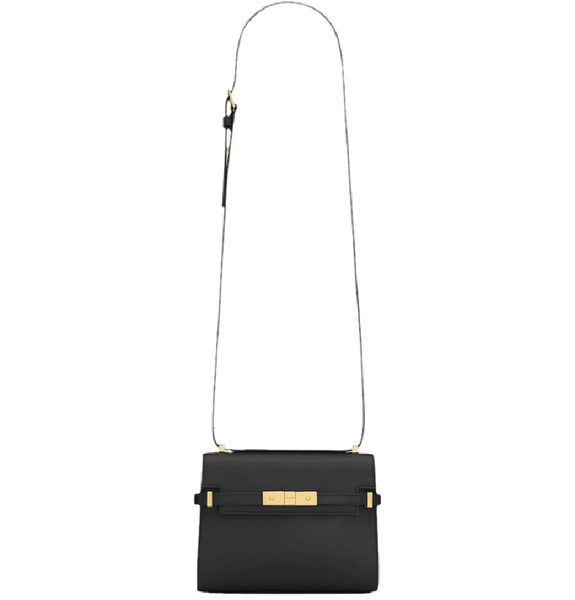 Túi Nữ Saint Laurent Manhattan Mini Crossbody Bag In Leather 'Black' 