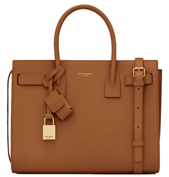  Túi Nữ Saint Laurent Sac De Jour Baby In Leather 'Brick' 