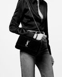  Túi Nữ Saint Laurent Small Reversible Kate In Suede 'Black' 