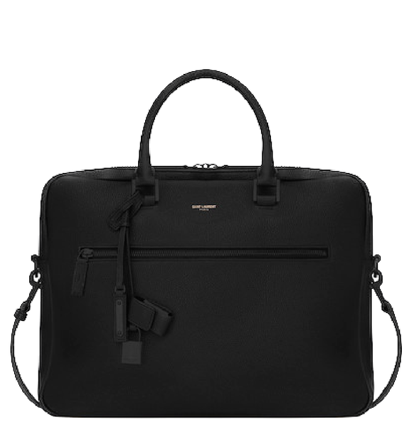  Túi Xách Nam Saint Laurent Sac De Jour Briefcase In Grained Leather 'Black' 