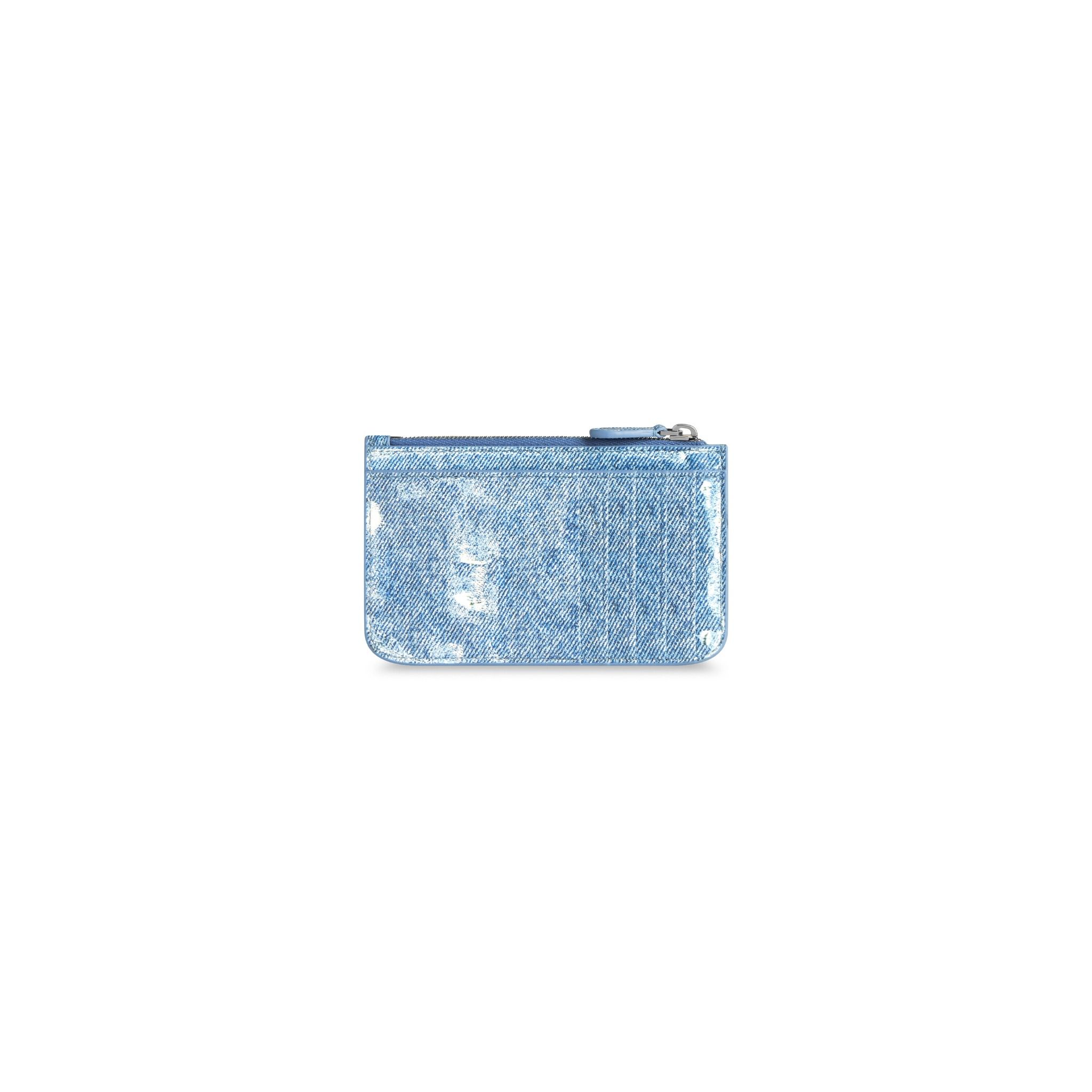  Ví Balenciaga Cash Large Long Coin Card Holder 'Blue' 