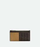  Ví Bottega Veneta Intrecciato Long Zipped Card Case 'Kaki' 