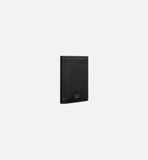  Ví Dior CD Icon Vertical Compact Card Holder 'Black' 