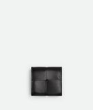  Ví Nam Bottega Veneta Cassette Folded Coin Purse 'Black' 