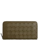  Ví Nam Bottega Veneta Intrecciato Zip Around Wallet 'Mud' 