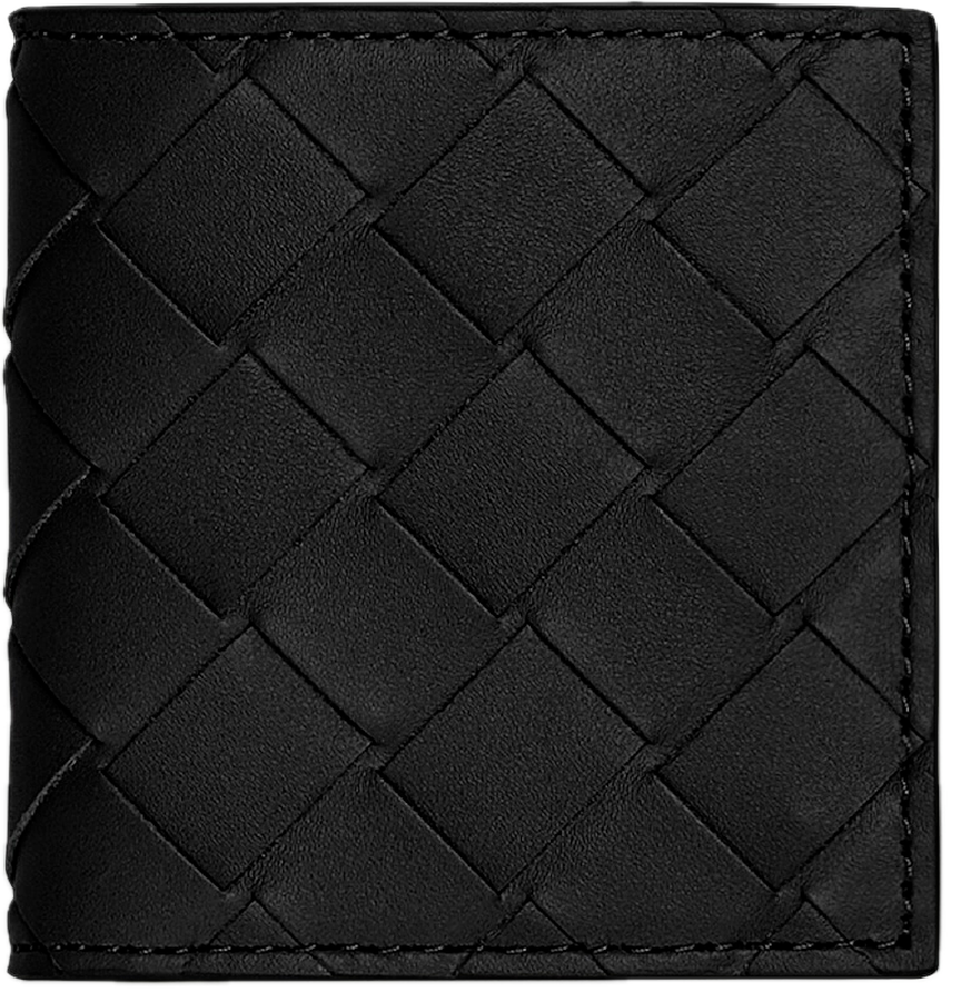  Ví Nam Bottega Veneta Intrecciato Folded Coin Purse 'Nero' 